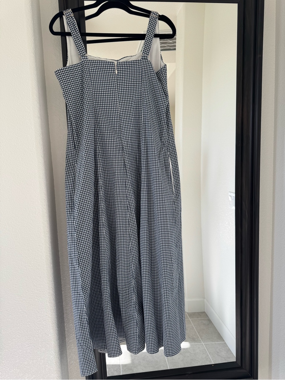Abercrombie & Fitch Gingham Maxi Dress XL NWT Adjustable Straps Cottagecore - Picture 5 of 5